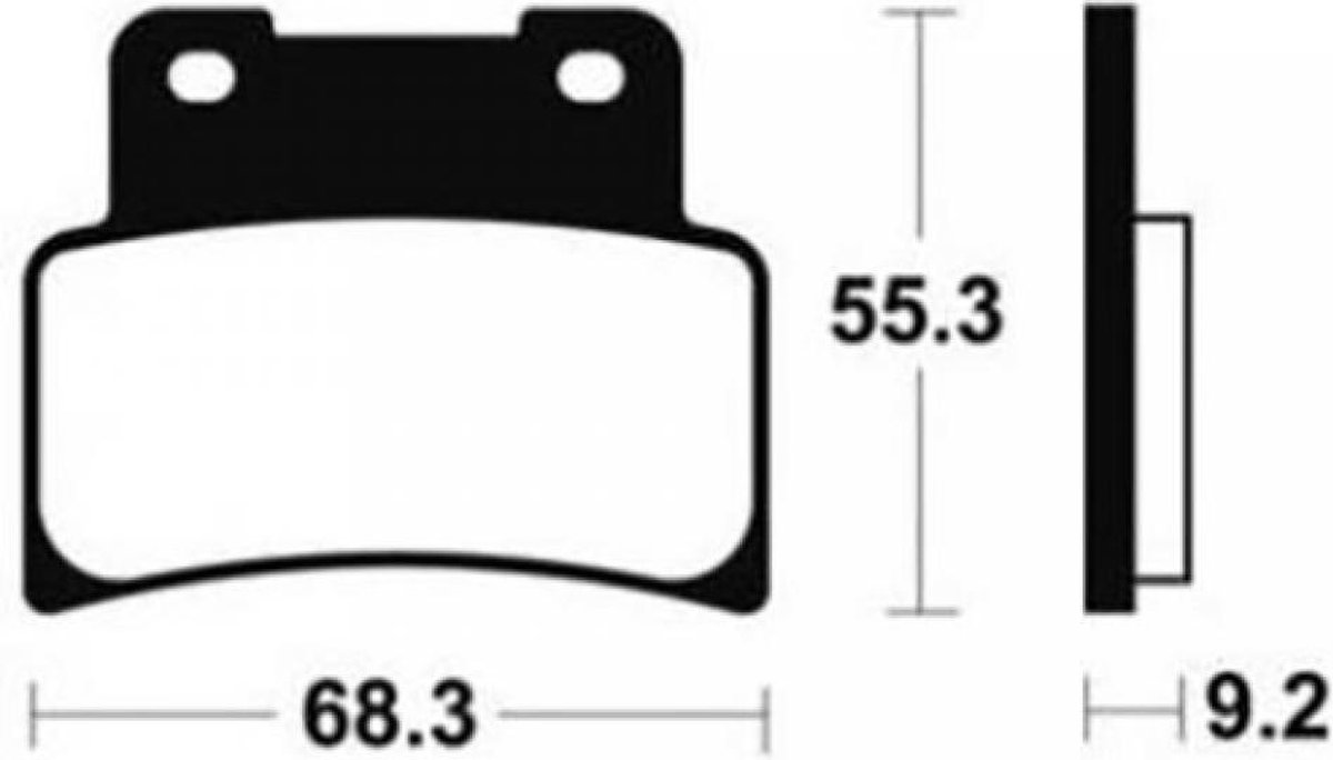 Paar Bendix MF344 voorremblokken voor Aprilia 850 Mana motorfiets 2007-2012