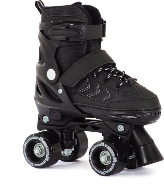 Aventuri Verstelbare Rolschaatsen - Semi-softboot - Verstelbaar Maat 31-34 (S) - Voor Jongens en Meisjes - Zwart