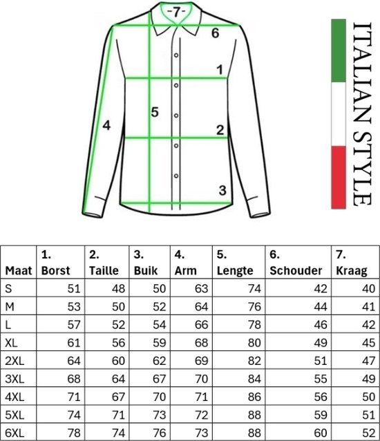 Napoli Uomo - Chemise Homme - Wit - Imprimé - Italianstyle