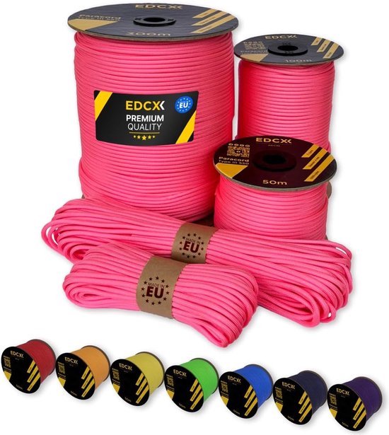 WINGONEER Paracord 550 4mm, Tipo III Paracord con núcleo de 7 hebras, 100ft (31m), 100% Cuerda de Nylon, Ideal para Camping, al Aire Libre, Supervivencia - Verde Oliva Camon
