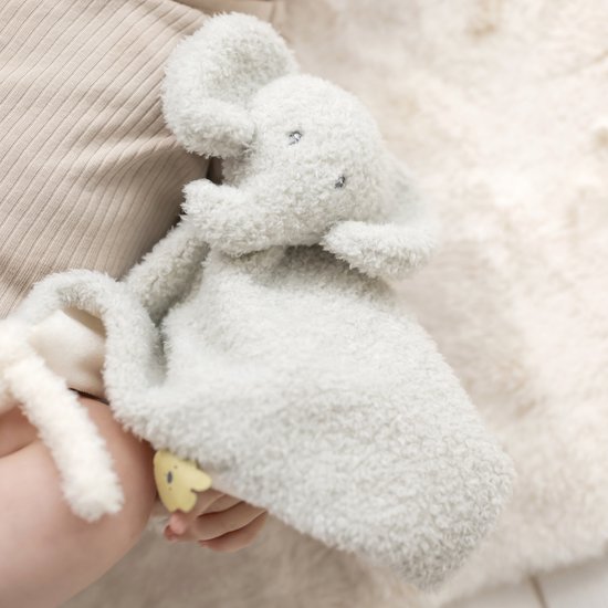 Nattou TEDDY Knuffeldoekje - Olifant - 39 cm - Grijs van Nattou — afbeelding 4