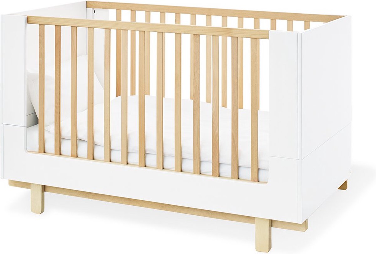 Ledikantbed 'Boks' - Babybed - Converteerbare wieg - Verstelbare hoogte - 144cm x 78cm x 90cm