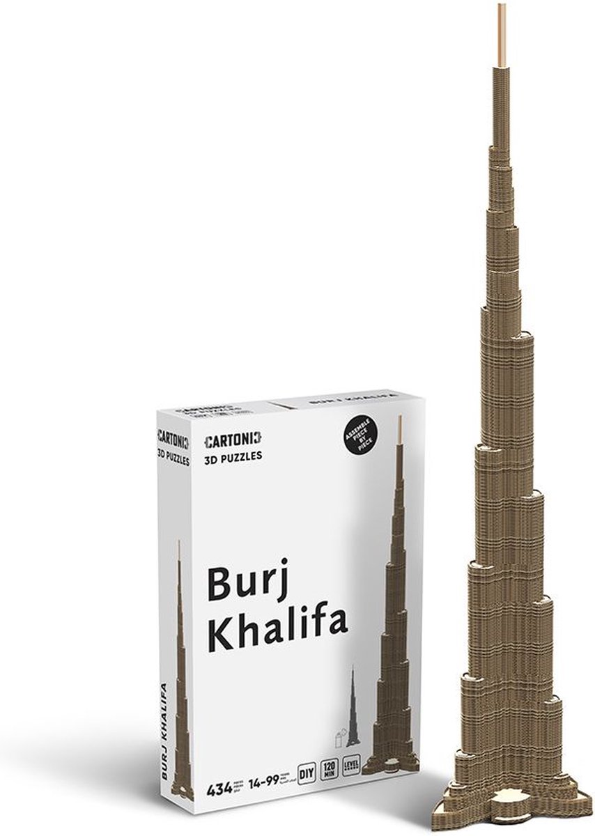 CARTONIC BURJ KHALIFA 3D puzzel Speelgoed  DIY Creatief  Karton  Voor kinderen en volwassenen