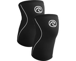 Rehband RX Knee Sleeves - Powerlifting - Crossfit - Fitness - 1 Paar - 5MM Zwart - Maat: L
