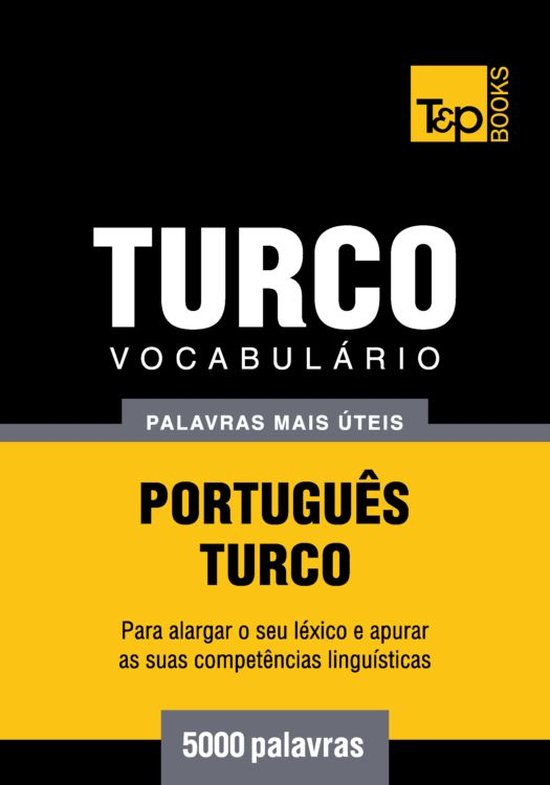 Vocabulário Português-Turco - 5000 palavras mais úteis - cover