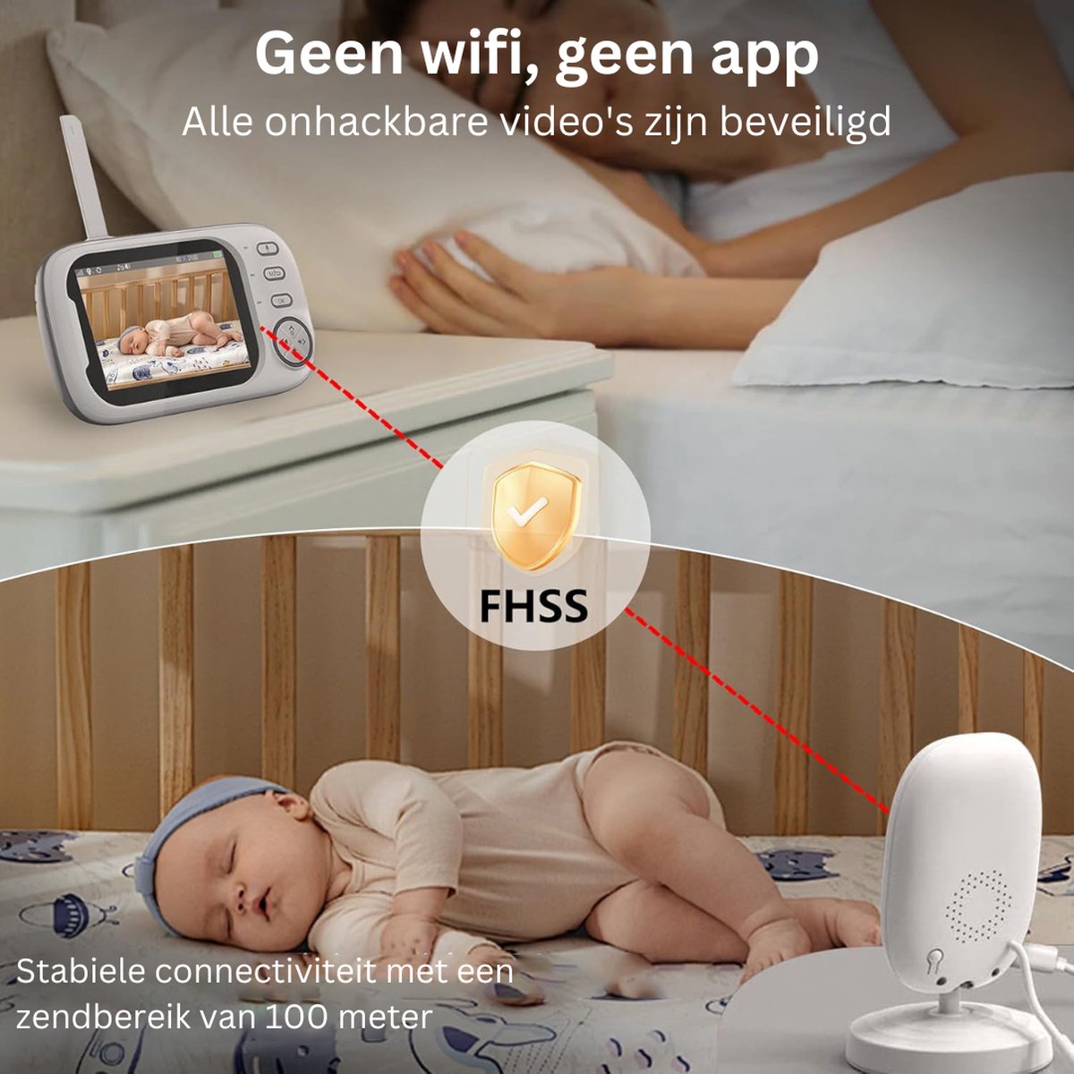MKSS® Babyfoon met Camera Full HD - afbeelding 2