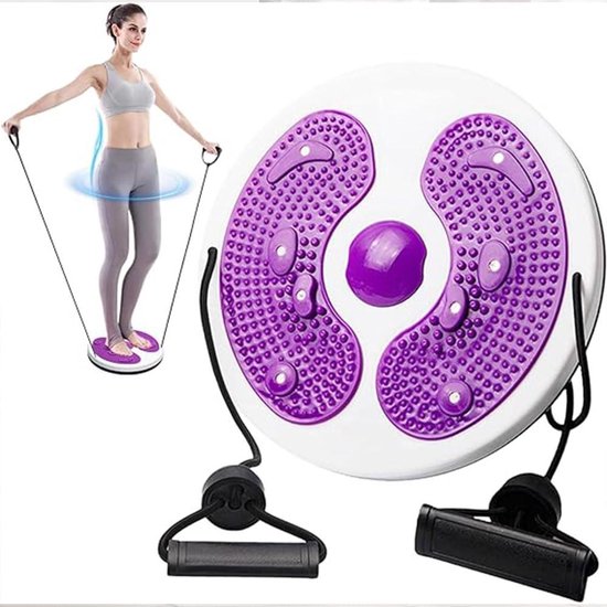 Twist Board Mit Kordelzug 300LBS - Stehendes Bauchtraining Für Zuhause