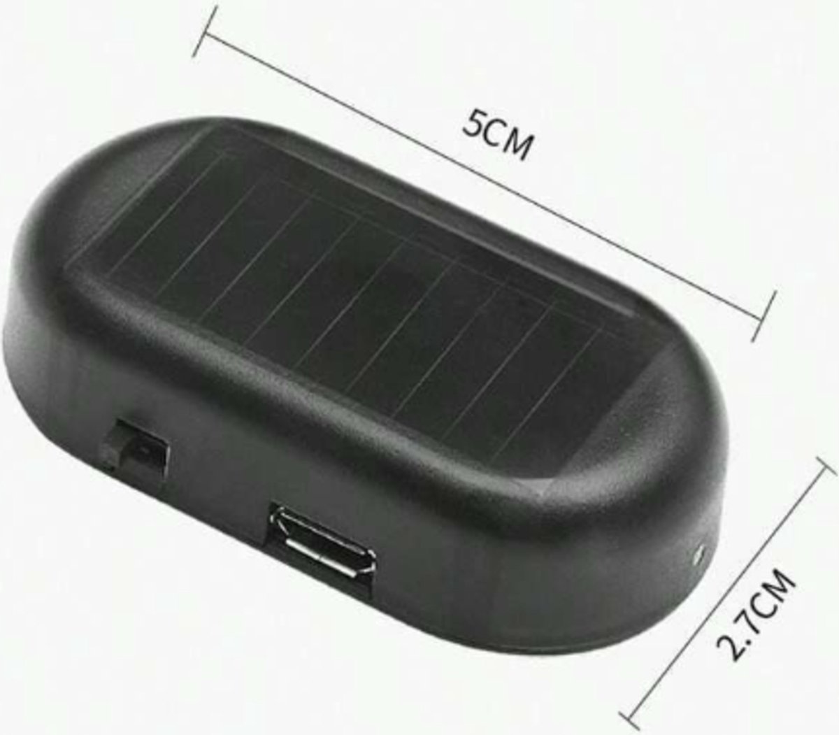 DrPhone A1 - Alarm Licht - Voor Op De Auto / Voertuigen - Werkt Op Zonne Energie Autoalarm Rood Lampje