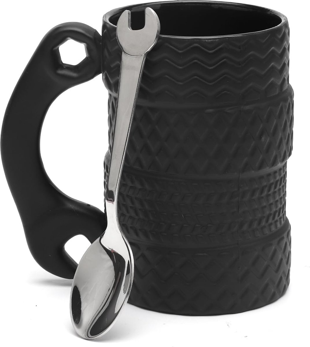 Goedkoopste JGS ® Unieke Autobeker met 3D-ontwerp en Lepel voor Koffieliefhebbers en Autofanaten