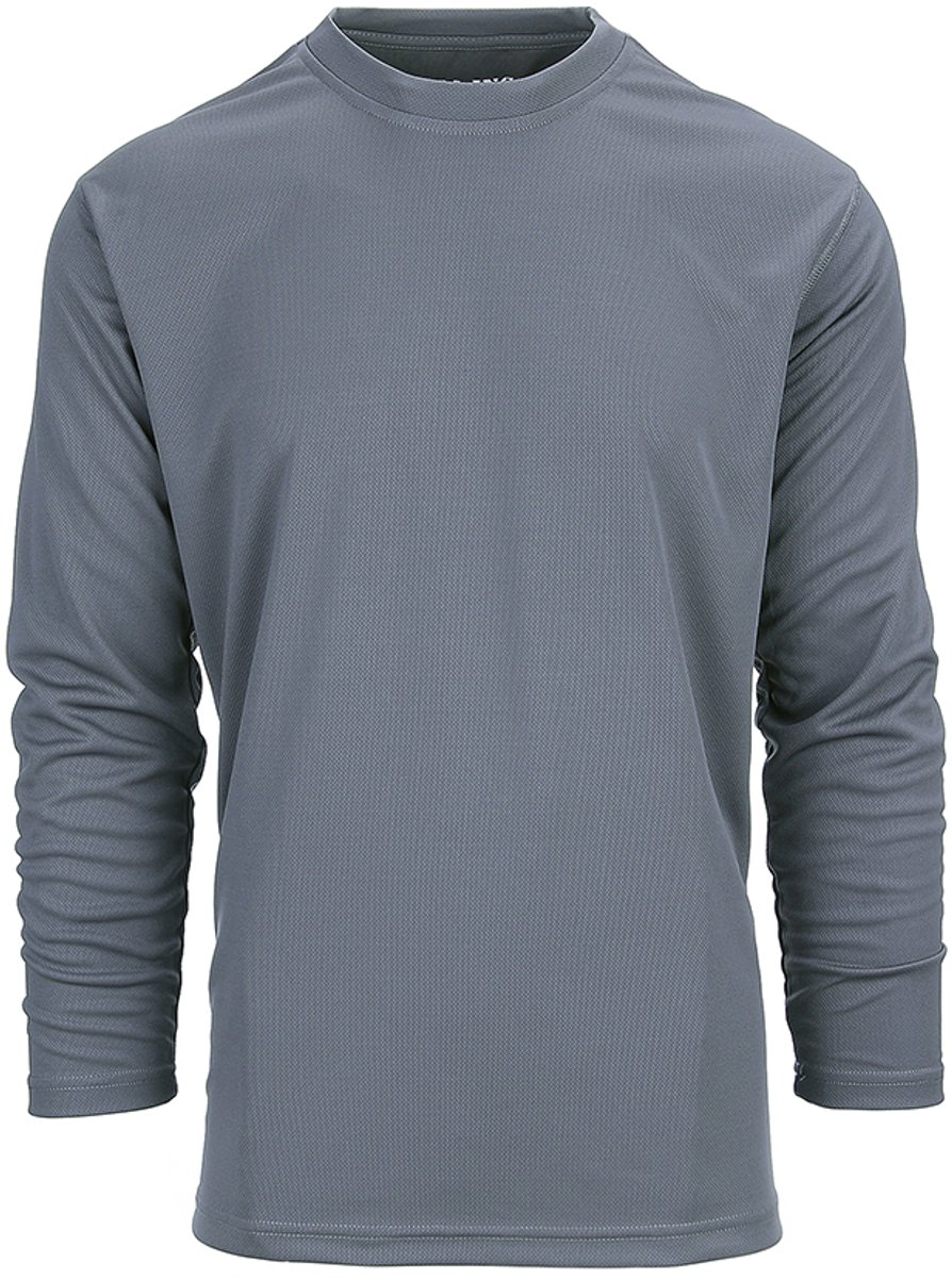 101 INC - Tactical t-shirt Quick Dry long sleeve (kleur: Wolf Grey / maat: XXL)