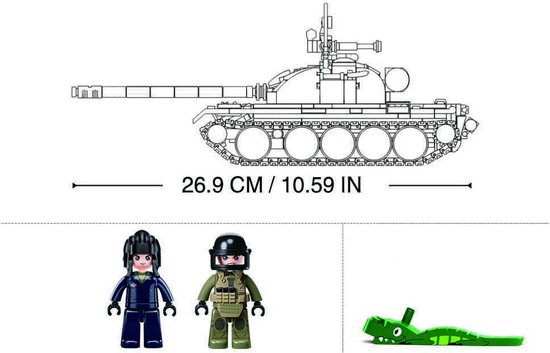 Sluban - Medium Tank (MBT) 3 In 1 M38-B1135 van Sluban — afbeelding 5