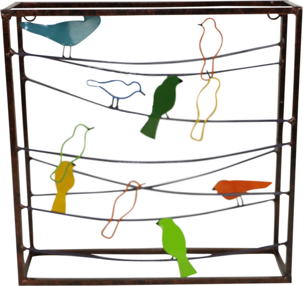 Metalen Wanddecoratie Vogels in Frame