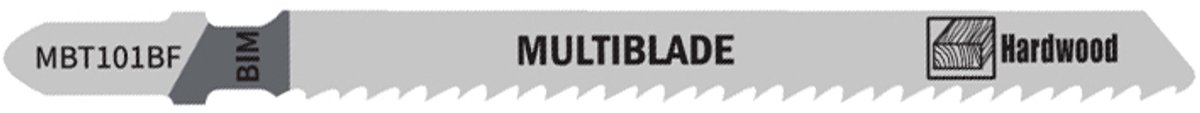 Multiblade Decoupeerzaagblad Bi-Metaal MBT101BF Hout 100mm