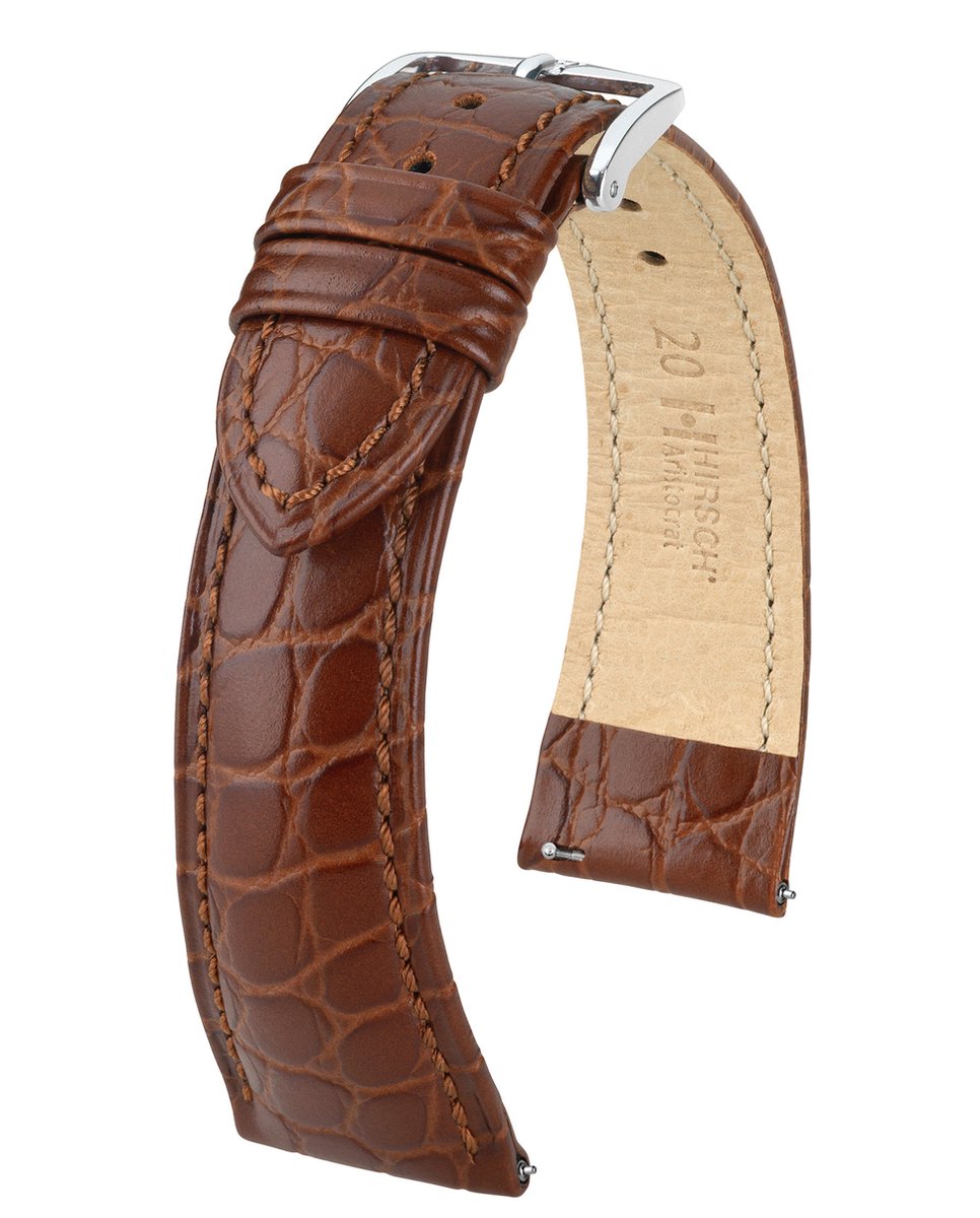 Hirsh Horlogeband - Aristocrat Bruin - Leer - 20mm