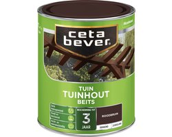 Cetabever - Tuinbeits Tuinhout Dekkend - Roodbruin - 750 ML