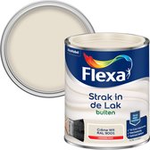 Flexa - Strak In De Lak Buitenlak Hoogglans - Crème Wit / Ral 9001 - 750 Ml