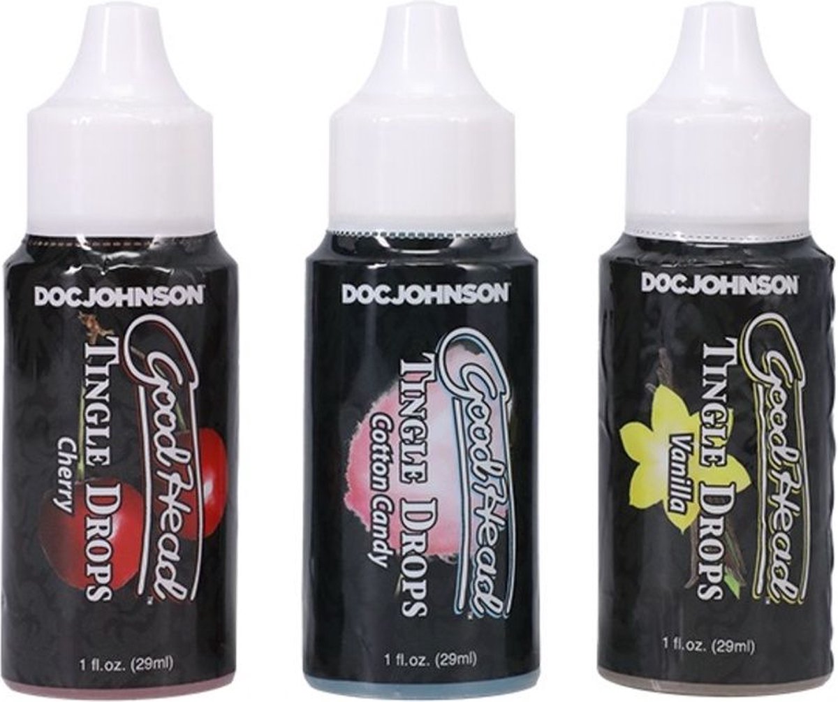 Doc Johnson - GoodHead Tingle Drops 3 smaken - 29 ml