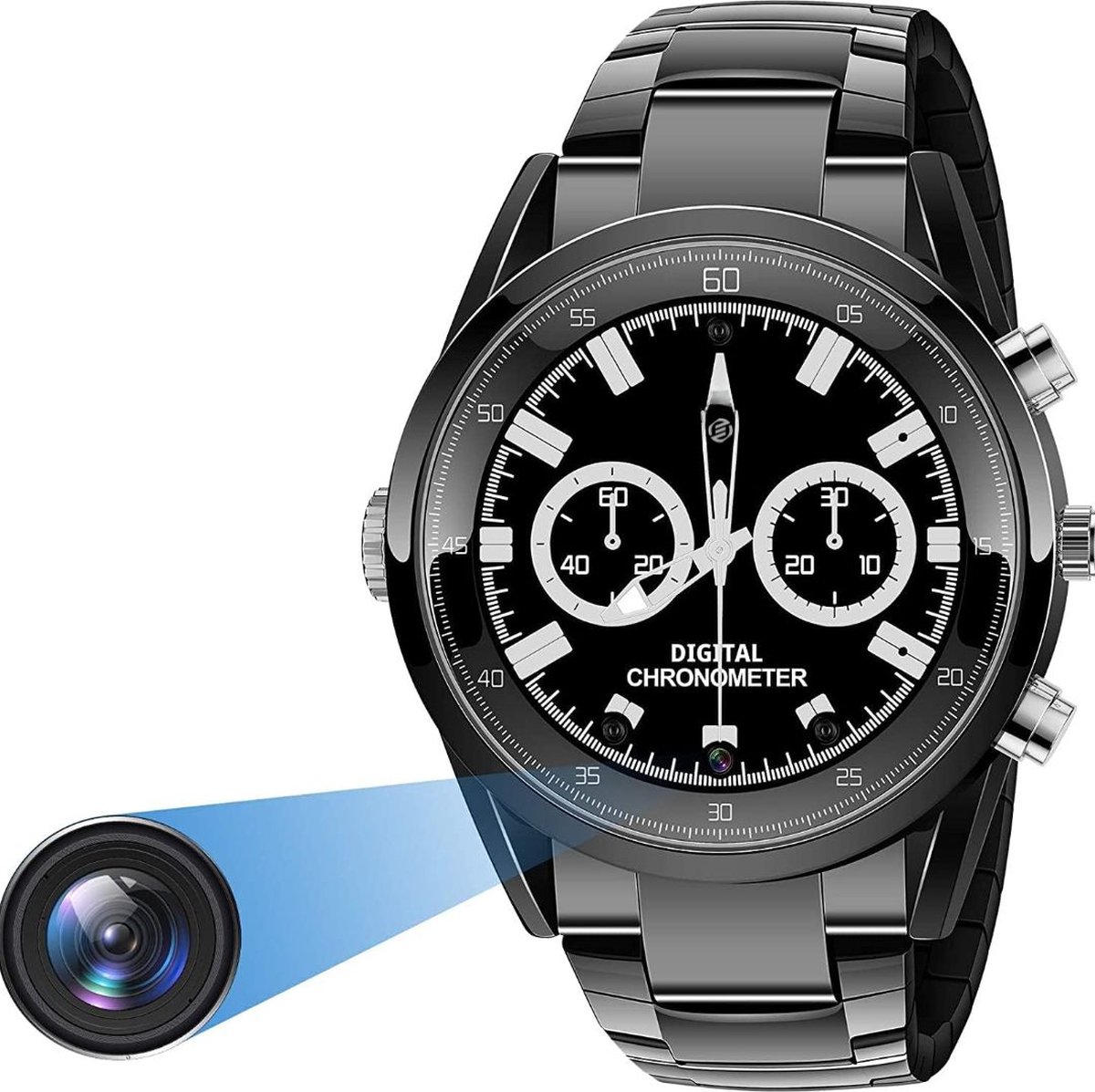 Equivera Verborgen Camera - Spionage Camera - Geheime Camera - Spy Camera - Spycamera - Spion Camera - Verborgen Mini Camera - Spy Camera Mini - Afluisteren - Afluisterapparatuur