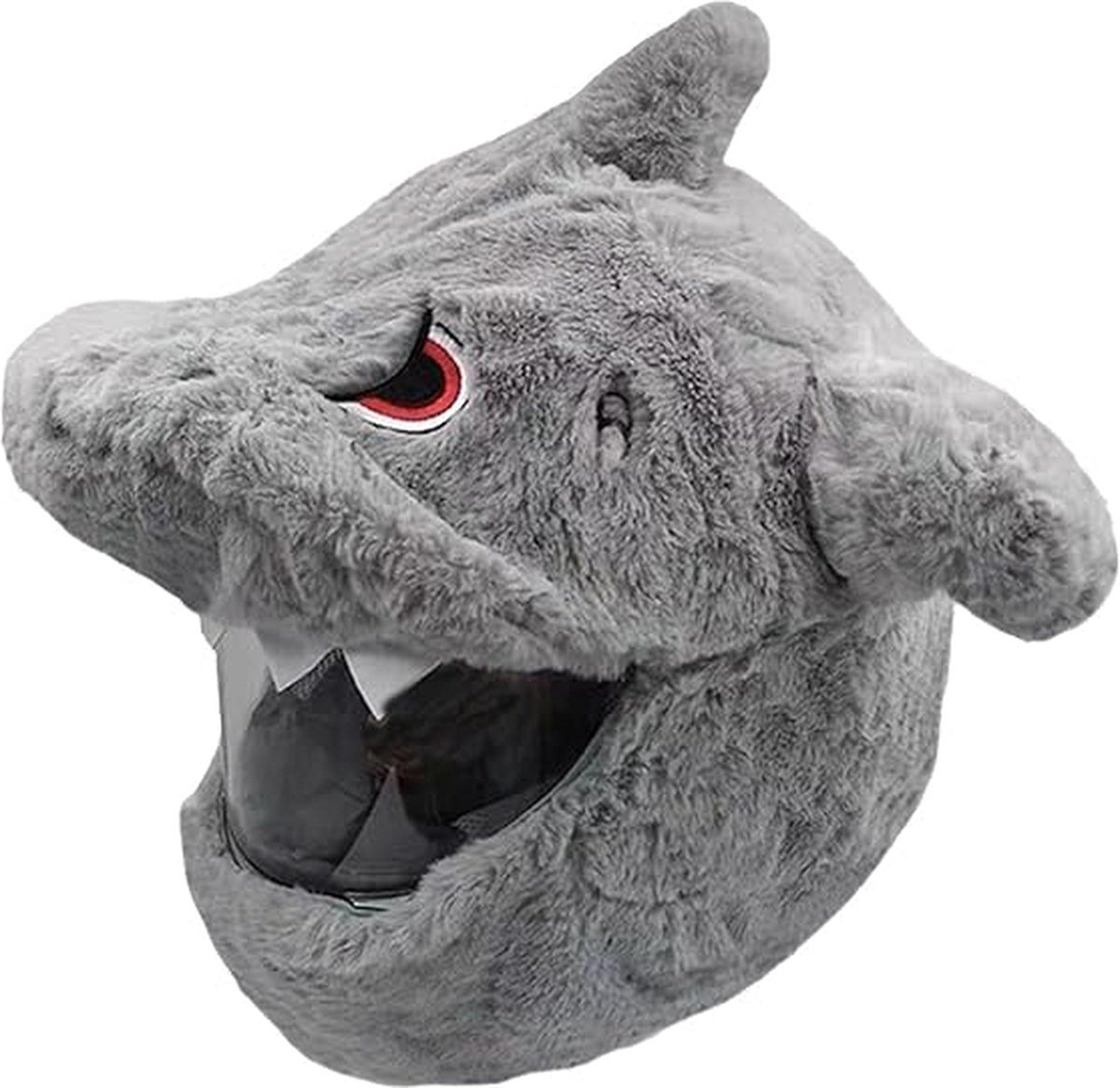 Helmhoes – Haai – Pluche Motorhelm Decoratie – Helm Mascotte – Universeel Motorhelm Accessoire