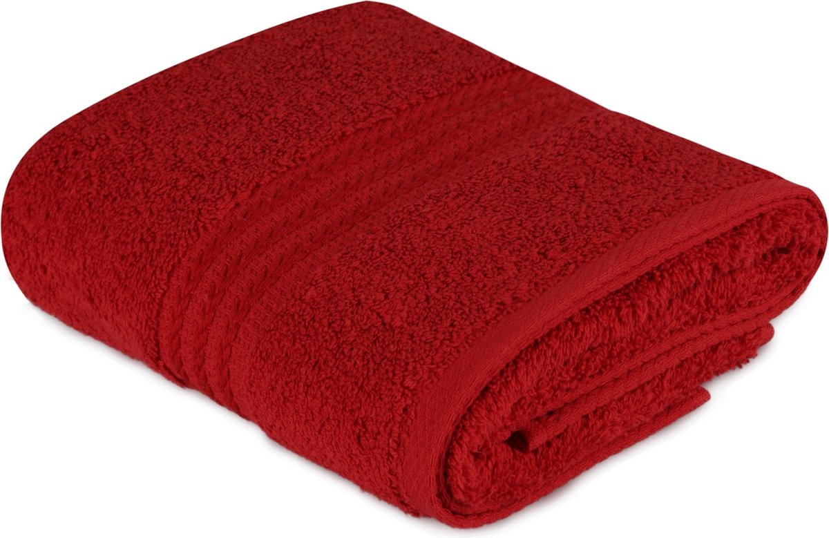 Asir - Handdoek - 100% katoen - rood - 50 x 90 cm