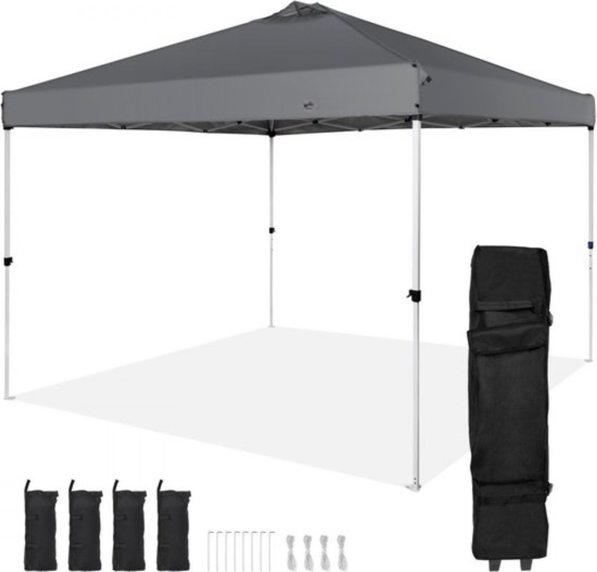 Paviljoen - 305x305x320cm - tuintent - opvouwbaar - incl. opbergtas - partytent - 6-8 personen - pop-up tent - opvouwbare tent
