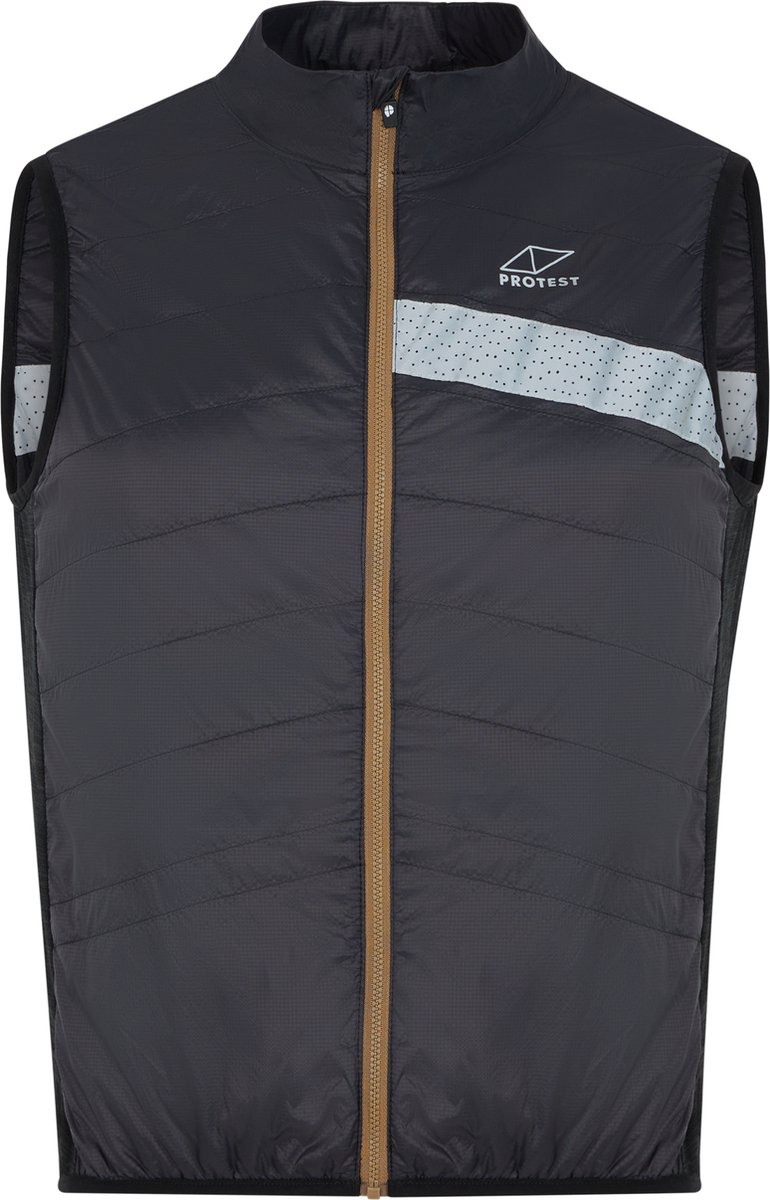 Protest Prtenglass Fiets bodywarmer Heren Wielrennen Reflecterend detail Zwart