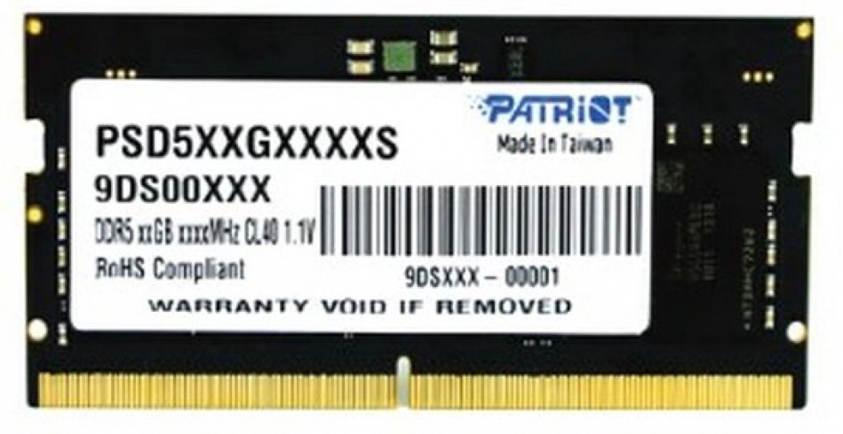 Patriot Memory Signature PSD532G48002S geheugenmodule 32 GB 1 x 32 GB DDR5 4800 MHz