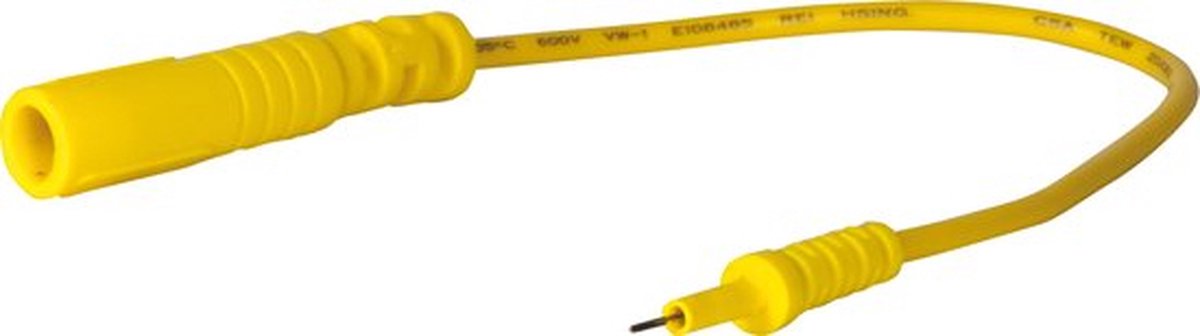 SW-Stahl 32225L-12 testkabelstekker geel 0,6 x 0,6 mm testpunt