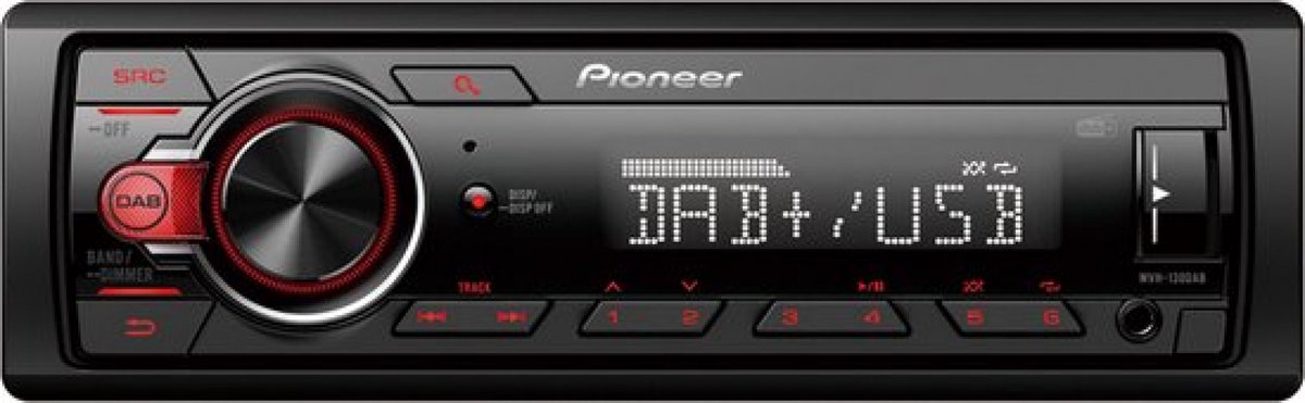 Pioneer MVH-130DAB - Autoradio enkeldin - mét DAB+ antenne