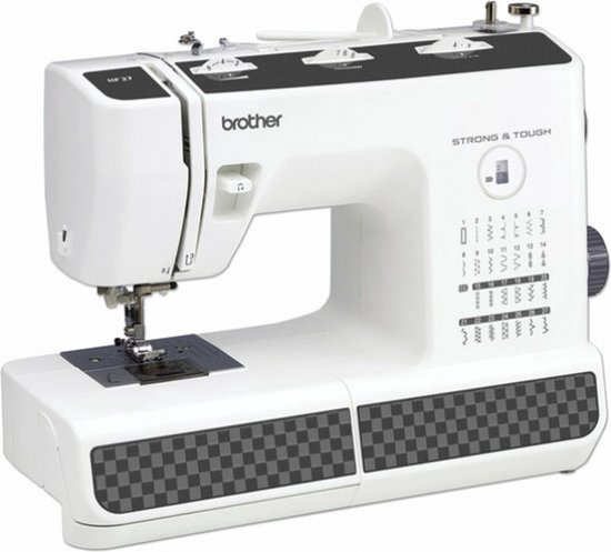 Brother HF27 Heavy Duty Naaimachine – 27 steken – Voor dikke stoffen – Sterke motor – Automatische naaldinrijger – Teflonvoet