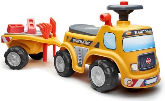 FALK - Super Builder Construction Rig - stoel en stuur die open kan met ...