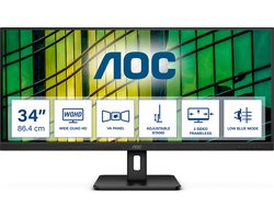 Monitor AOC U34E2M 34" VA Flicker free