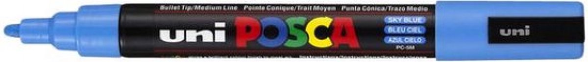 Posca - Verfstift PC5M M hemelsblauw | 6 stuks