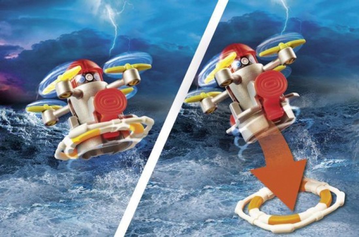 PLAYMOBIL City Action Redding op zee: brandbestrijdingsmissie met reddingskruiser - 70140 — afbeelding 9