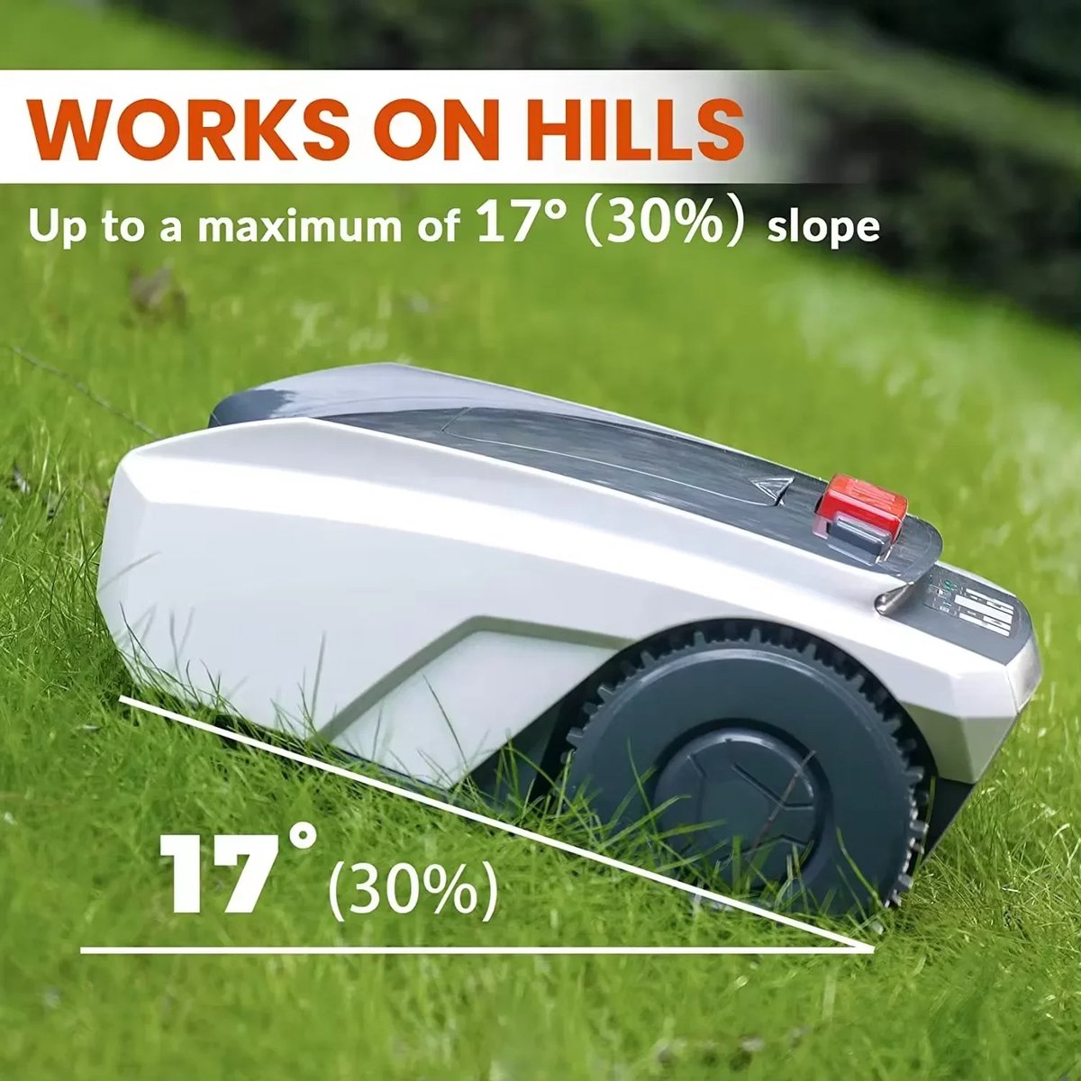 Afbeelding 2 van Comnox - Zelfrijdende GPS-robotmaaier - Elektrische grasmaaier voor tuinonderhoud - Automatische maaier met batterij - Max. 5,5 cm snijhoogte - DIY Tuininnovatie
