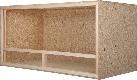 TerraBasic RepCage OSB Terrarium 120x60x60 cm, Seitenbelüftung, weiße ABS Kanten | Terraristik Online Shop