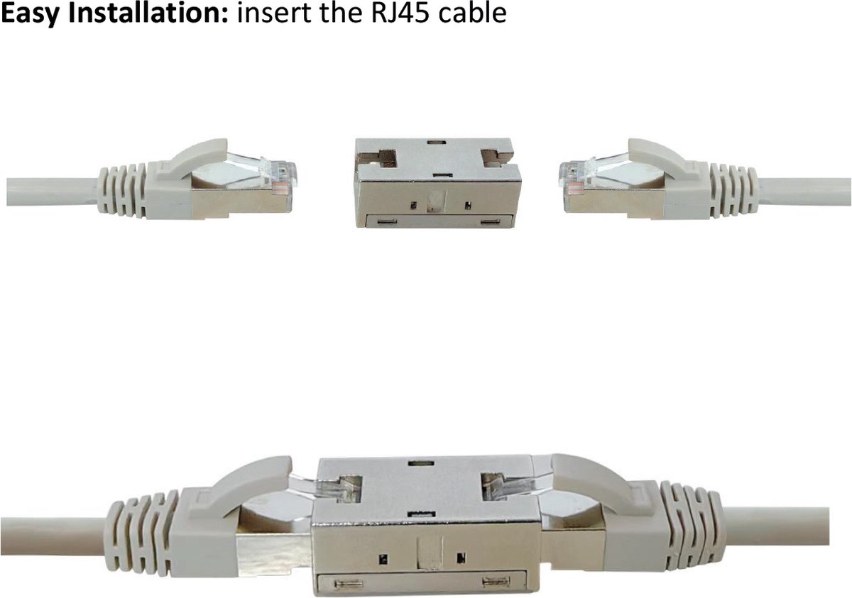 ROLINE RJ45 koppelstuk, afgeschermd, Cat.6A (Class EA), metalen behuizing