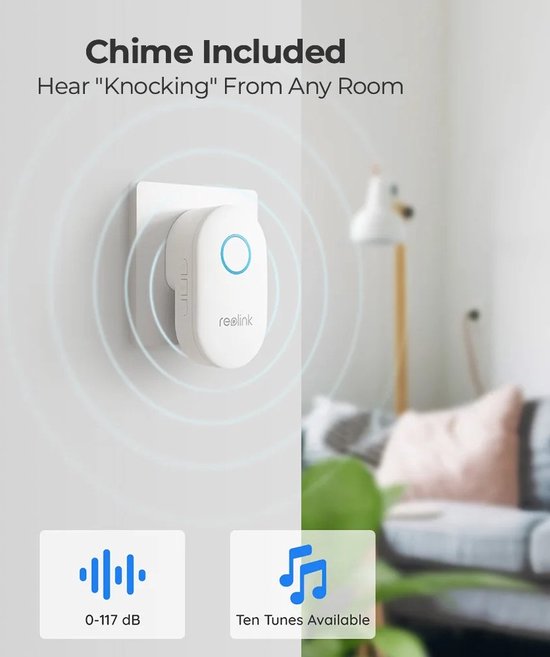 Ariqo Video Deurbel met Camera - Videodeurbel met Wifi - Bedraad en Zonder Abonnement - 180° Groothoek - Persoon Herkenning — afbeelding 5
