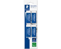 STAEDTLER - Mars plastic gom - gum van premium kwaliteit - kaart met 4 stuks