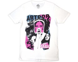 Lady Gaga - Artpop Collage Heren T-shirt - 2XL - Wit