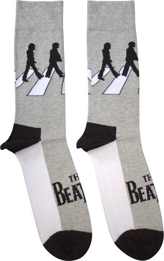 The Beatles - Abbey Road Silhouettes Sokken - Grijs