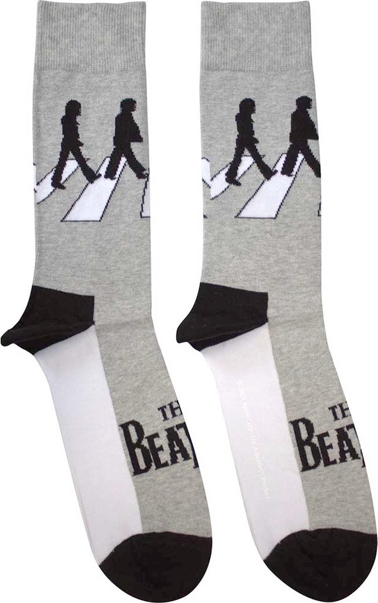 The Beatles - Abbey Road Silhouettes Sokken - Grijs