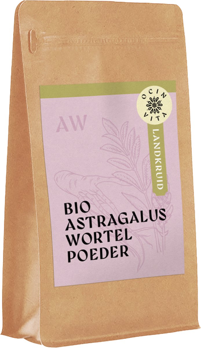 Goedkoopste Astragalus Poeder - 100 g - Adaptogeen Kruid – Ondersteunt Natuurlijke Weerstand, Energie en Vitaliteit – 100 Puur en Zonder Toevoeginge - Ocin Vita