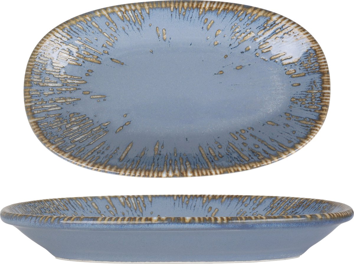 Bonna Serveerschaal - Sky Snell - Porselein - 24x14 cm - set van 2
