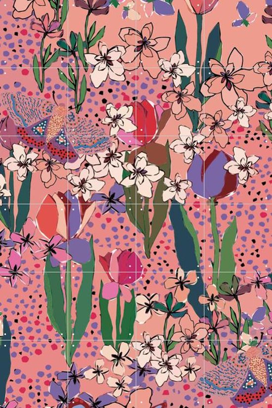 Visario bestpricepictures 120 x 80 cm Quadro su Tela Rosa 5058-SCT - Stampa/Disegno/Immagine Pronto da Appendere