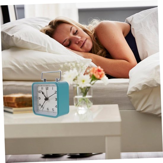 Tafelklok op voet, 30 cm, bruin, goud, hout, ijzer, werkt op batterijen, decoratieve klok om neer te zetten
