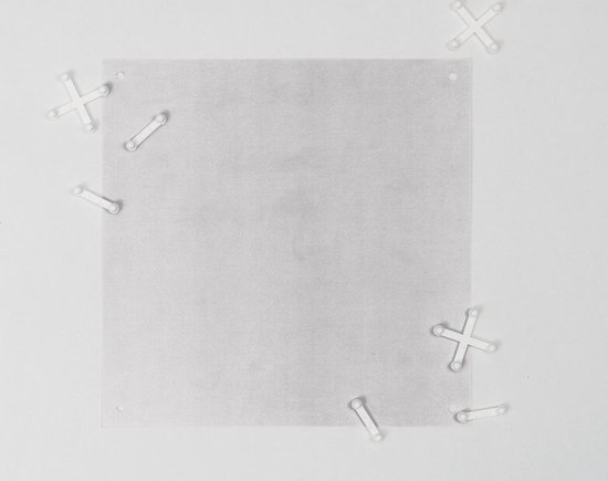 IXXI Color blocking - Gris Beige, Allon Dery - 80 x 100 cm - Support d'accrochage gratuit - Grande Décoration murale et posters - Graphisme, Abstrait,