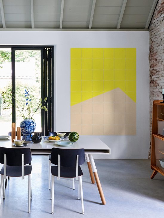 IXXI Color blocking - Yellow Beige - Décoration murale - Abstrait - 80 x 100 cm