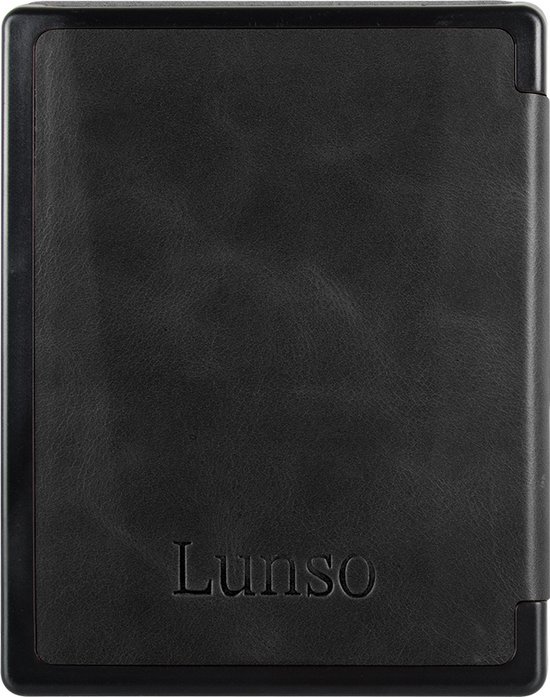 Lunso Geschikt voor Kobo Aura Edition 1 hoes (6 inch) - Leren sleepcover - Zwart van Merkloos — afbeelding 4