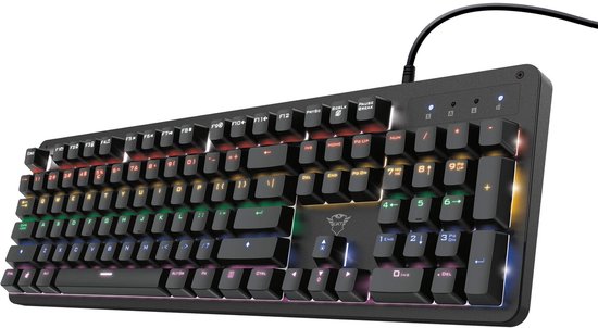 Trust GXT 1863 Thaz - Gaming Toetsenbord - RGB - Mechanisch - Zwart